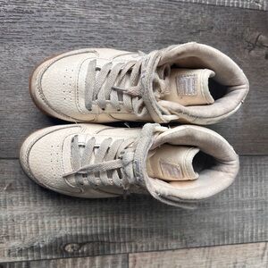 Fila Cream High-Top Sneakers Retro Style Size 13
